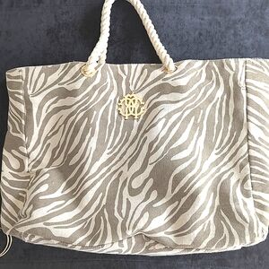 Stylish Zebra Print Tote Bag